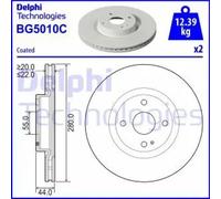 DELPHI BG5010C Brake disc