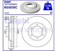 DELPHI BG5036C Brake disc