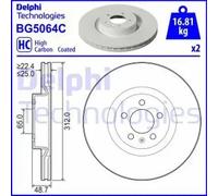 DELPHI BG5064C Brake disc