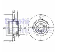 DELPHI BG9009C Brake disc