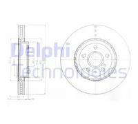 2x Brake disc Vented BG9068 DELPHI for SAAB OPEL