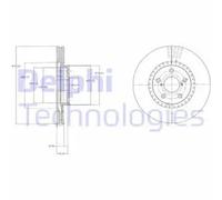 Delphi BG9074 Brake Disc