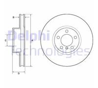 DELPHI BG9141C Brake disc