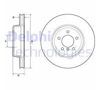 DELPHI BG9159C Brake disc