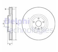DELPHI BG9167C Brake disc