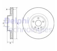 DELPHI BG9173C Brake disc