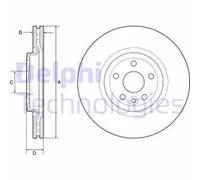 DELPHI BG9177C Brake disc