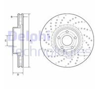DELPHI BG9216C Brake disc