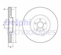 Delphi Brake Discs - Bg9233C