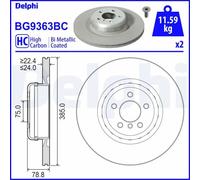 DELPHI BG9363BC Brake disc