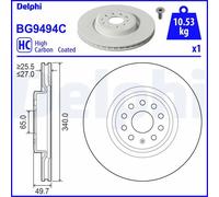 Brake Disc Delphi BG9494C for AUDI CUPRA SKODA VW