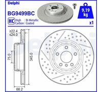 DELPHI BG9499BC Brake disc