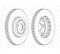 2x Brake disc Vented DDF1064C FERODO for TOYOTA CELICA Coupe AVENSIS