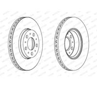 FERODO DDF1163C Brake disc
