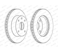 FERODO DDF1257C Brake disc