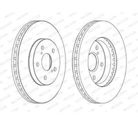 FERODO DDF1446C Brake disc