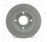2x FERODO Brake Discs Front For Mitsubishi Colt 6 CZC 6 Convertible Smart
