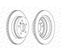 2x Brake disc Vented DDF1697C FERODO for BMW 3 Touring X1 3 1 3 Coupe