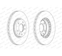 FERODO DDF1739C Brake disc