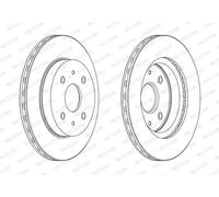 2x Brake disc Vented DDF1774C FERODO for DAIHATSU DACIA SUBARU