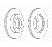 FERODO DDF1783C Brake disc