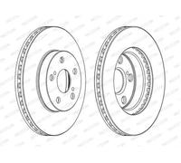 FERODO DDF1886C Brake disc