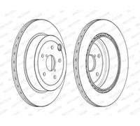 2x FERODO Brake Discs Rear For Subaru WRX Saloon Hatchback Impreza Saloon