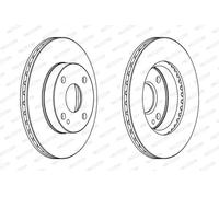 FERODO DDF497 Brake disc