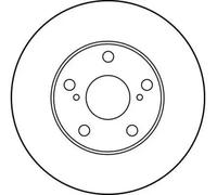Front Brake Disc for Toyota Holden Lexus:CAMRY,PREVIA,APOLLO,ES,SOLARA,AVENSIS