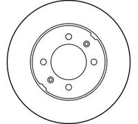 TRW Brake Disc DF1829 – Front Vented (2x) for Austin/MG/Rover Montego, Maestro, MGF, TF