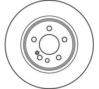 TRW Brake Disc DF2596 – Vented, 2x – for MERCEDES-BENZ S-Class (C140/W140, Coupe/Sedan)