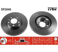 TRW DF2645 Brake disc