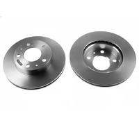 2x Brake disc Vented DF2722 TRW for FIAT PEUGEOT CITROËN