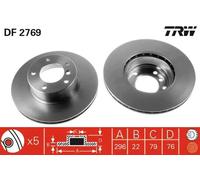 TRW DF2769 Brake disc