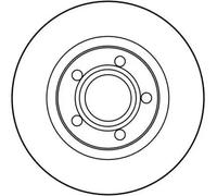2x Brake disc Vented DF2806 TRW for AUDI VW SEAT