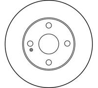 TRW Brake Disc DF3089 - Front Vented - Fits Mazda 323S/C/F IV, Ford Laser VI - 2x