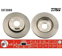 Front Brake Disc Mazda Ford:323S IV 4,Laser,VI 6,LASER,323C IV 4,323F IV 4