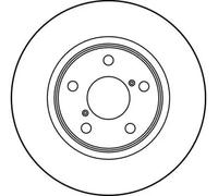 TRW Brake Disc DF3091 – 2x Vented – Fits SUBARU Legacy Mk II, Liberty III Estate (26310PA080)