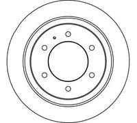 2x Brake disc Vented DF4030 TRW for OPEL ISUZU