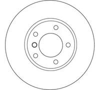 TRW Brake Disc DF4055 Vented for BMW 3 (E46)