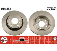 TRW DF4069 Brake Disc for BMW