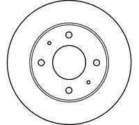 TRW DF4081 Brake Disc for HYUNDAI,KIA,MITSUBISHI,PROTON,VOLVO