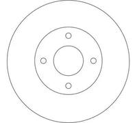 TRW Brake Disc DF4169 – Vented – 2x – for Nissan 200SX, 240SX, Primera, Altima, Sabre