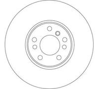 2x Brake disc Vented DF4187S TRW for BMW X5 X3