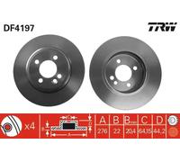 TRW Automotive AfterMarket DF4197 Brake Disc