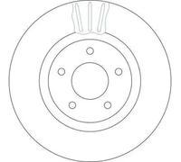 TRW DF4219S Brake disc