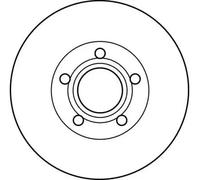 TRW Brake Disc DF4238 - Vented - Fits Volvo S60 S70 S80 V70