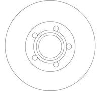1X Brake disc TRW DF4239 for AUDI A8 D2 (4D2, 4D8) 2.5 1997-2