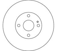 TRW Brake Disc DF4247 - Vented - Fits Opel/Vauxhall Omega B (94-03)