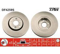 TRW DF4259S Brake disc